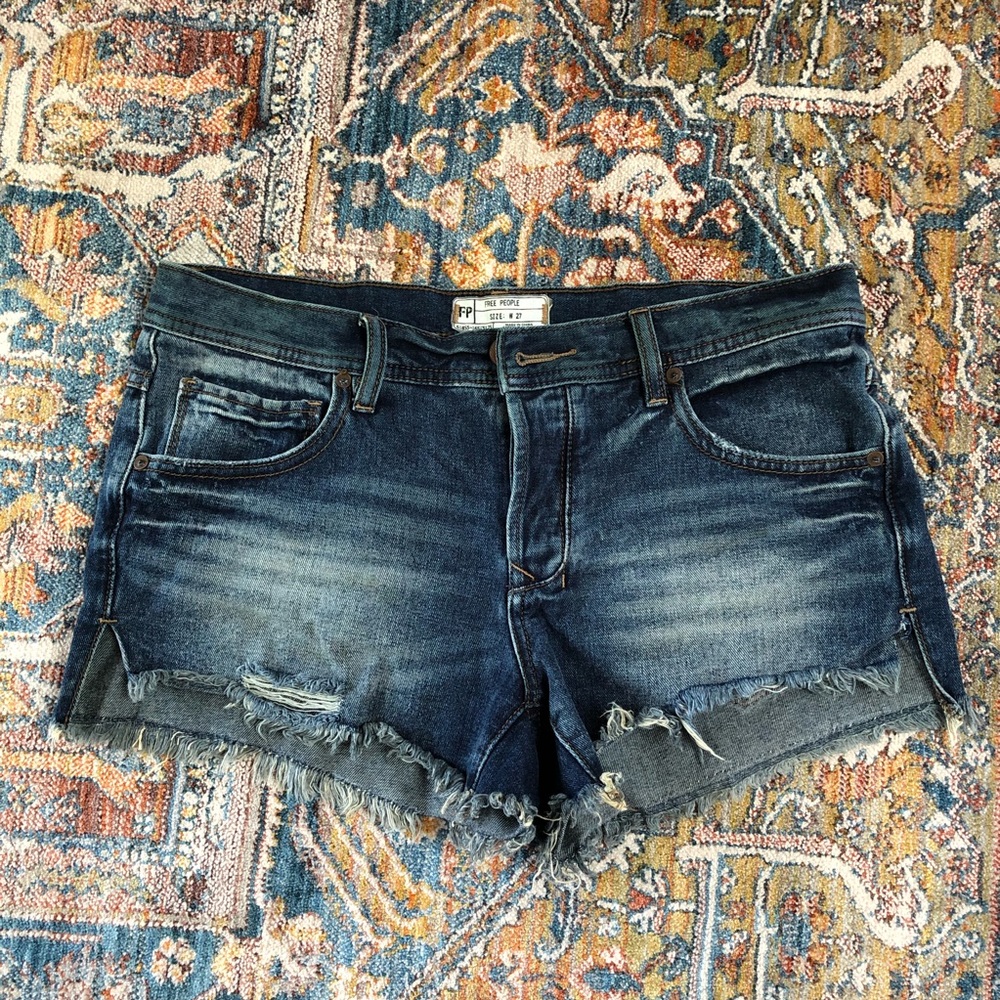 Free People Cut-off Denim Shorts